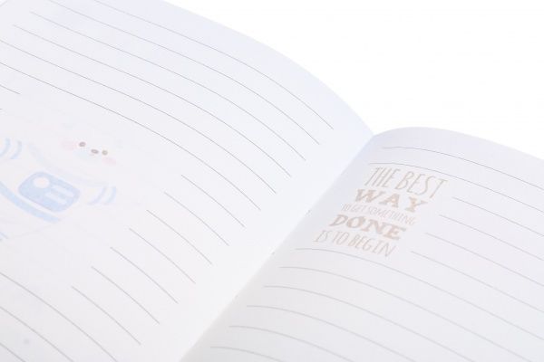 Блокнот подарочный Щенок фиолетовый