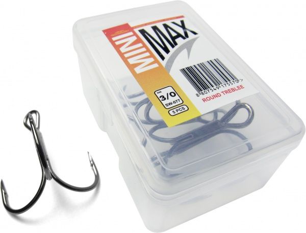 Крючок MiniMax Treble Hook round №3/0 5 шт. SW077-3/0