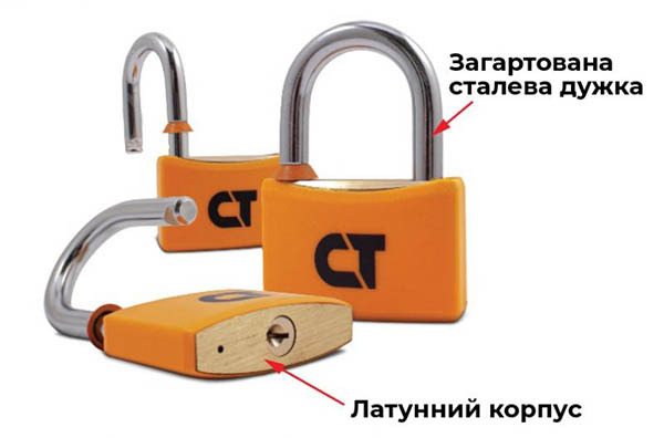 Замок навісний Comit 40 мм відкритий (амбарний) 59724