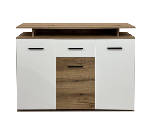 Комод Kartissa Mona 1200x320x915 мм дуб эвок /белый матовый 