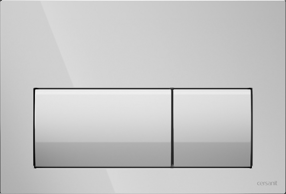 Комплект инсталляции Cersanit СЕТ C58 SYSTEM 40 механическая + подвесной унитаз MESTO глянцевый хром