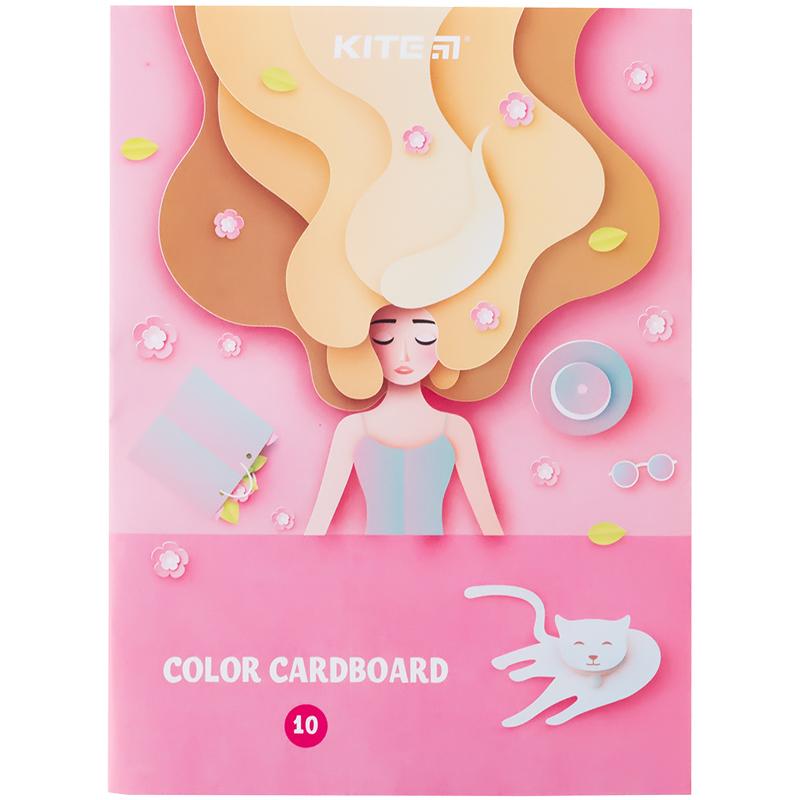 Набор цветного картона А5 10 лист (K24-1257) KITE