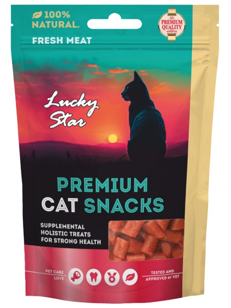 Лакомство Lucky Star кусочки вяленой трески 65 г