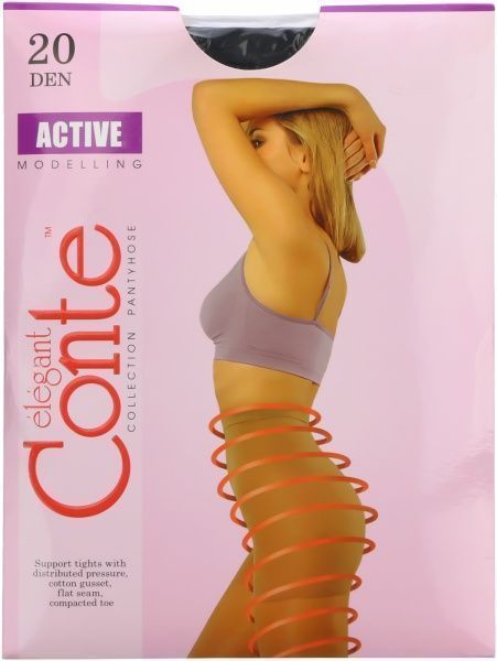 Колготки Conte ACTIVE 20 den nero р. 2 черный 