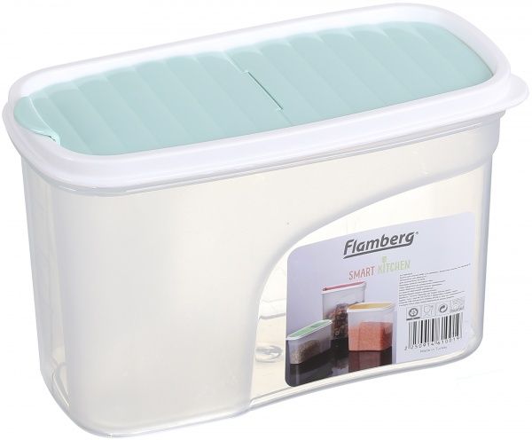 Контейнер с крышкой Sand 1,2 л голубой G-286 Flamberg Smart Kitchen