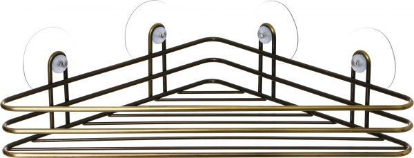 Полка угловая Lemax на присосках EBA-10550 BA для ванной комнаты 310х171х67 мм 