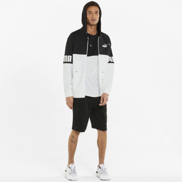 Джемпер Puma POWER Full-Zip Hoodie 84739001 р. M чорний
