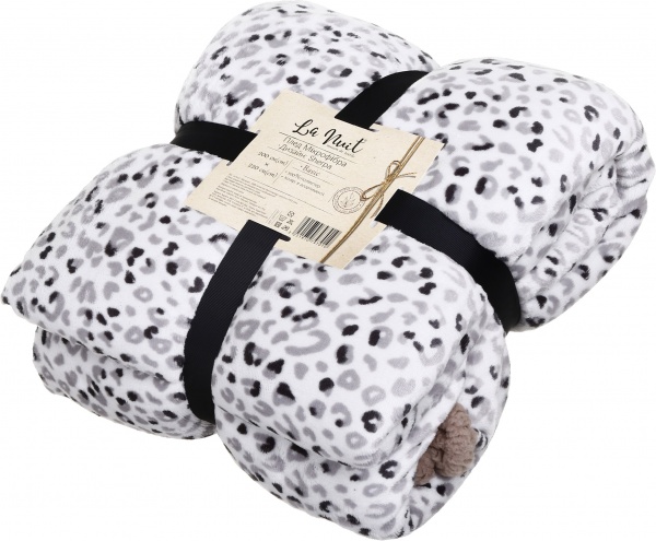 Плед двухсторонний из микрофибры Sherpa 220x200 см в ассортименте La Nuit 