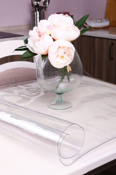 Защитное покрытие мягкое стекло 900х800х0,8 мм прозрачный