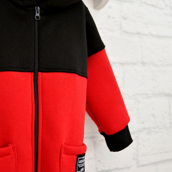 Ромпер унисекс Blanka Комби р.86 красный 110038 