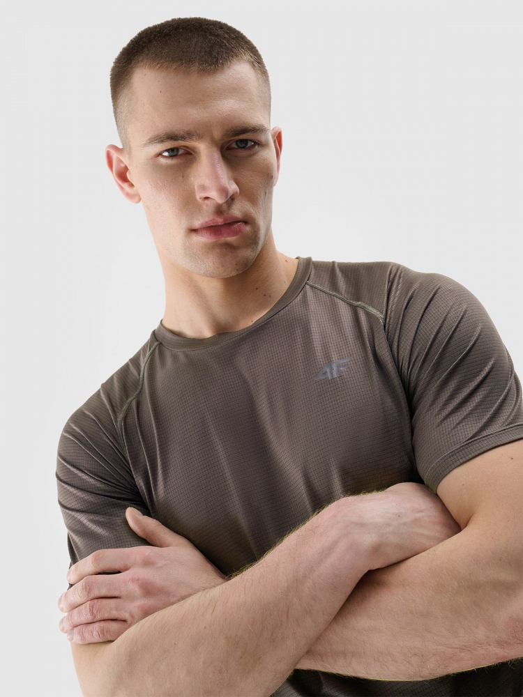 Футболка 4F TSHIRT FNK M1217 4FWSS25TFTSM1217-81S р.M коричневый