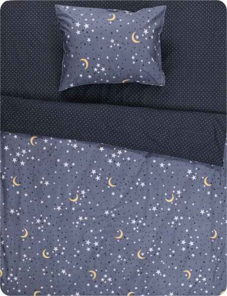 Комплект постельного белья magic night 1.5 темно-серый La Nuit 