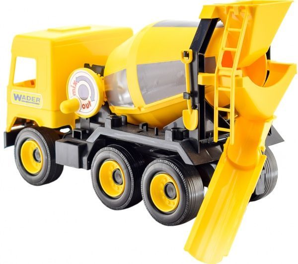 Машинка Wader бетонозмішувач жовтий «Middle truck» 39493