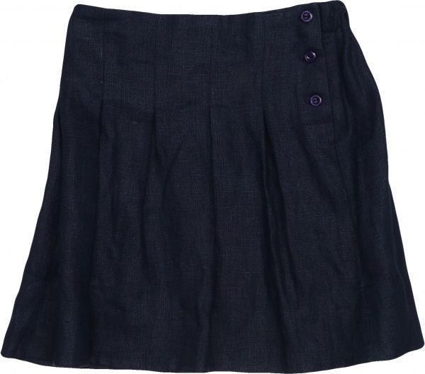 Юбка для девочек льняная Гармонiя р.128 темно-синий 