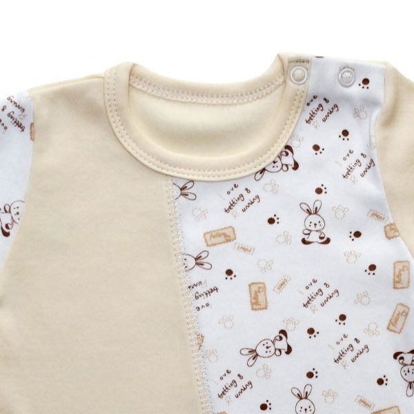 Чоловічок Lucky tots р.68 кремовий 1669 