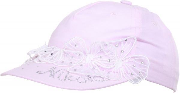 Кепка для дівчаток Pampona 21 L 03 р.48 рожевий 
