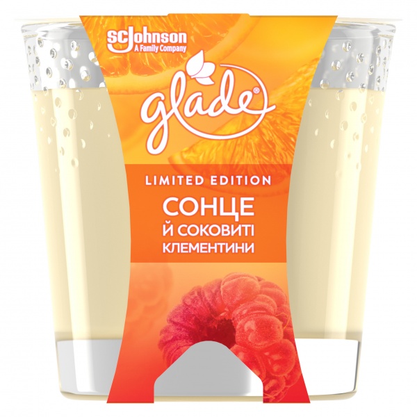 Свічка ароматична Glade Сонце й соковиті клементини 129 г