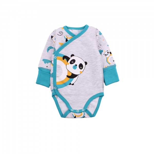 Боди унисекс Фламинго р.56 меланж 146-006 