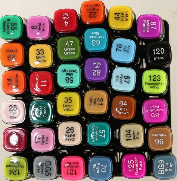 Набор двусторонних маркеров Touch 36 шт. разноцветный 