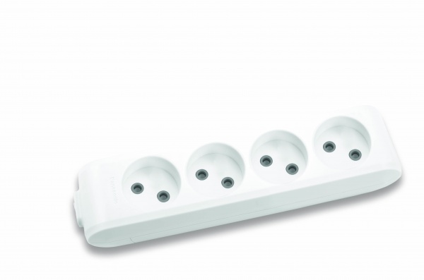 Колодки Panasonic X-tendia без заземлення 4 гн. біло-сірий 480900039 