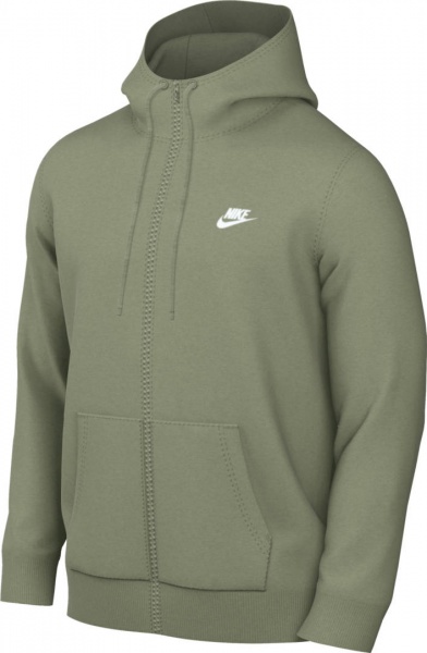 Джемпер Nike M NSW CLUB HOODIE FZ BB BV2645-386 р. XL зелений