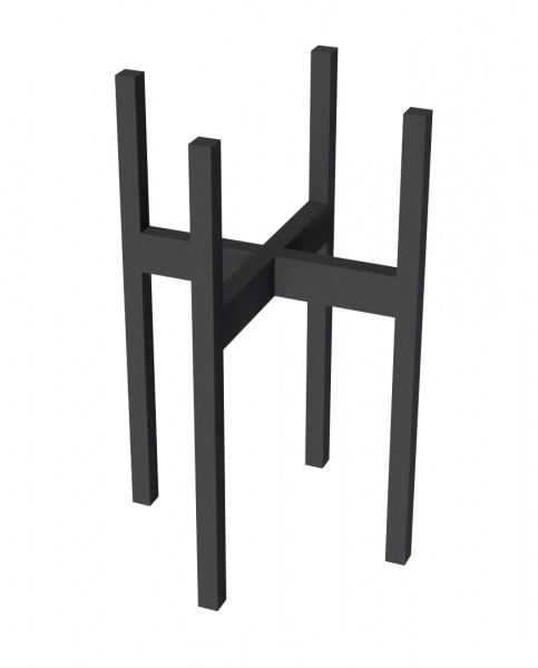 Подставка под вазон 29х29x45 см черный 