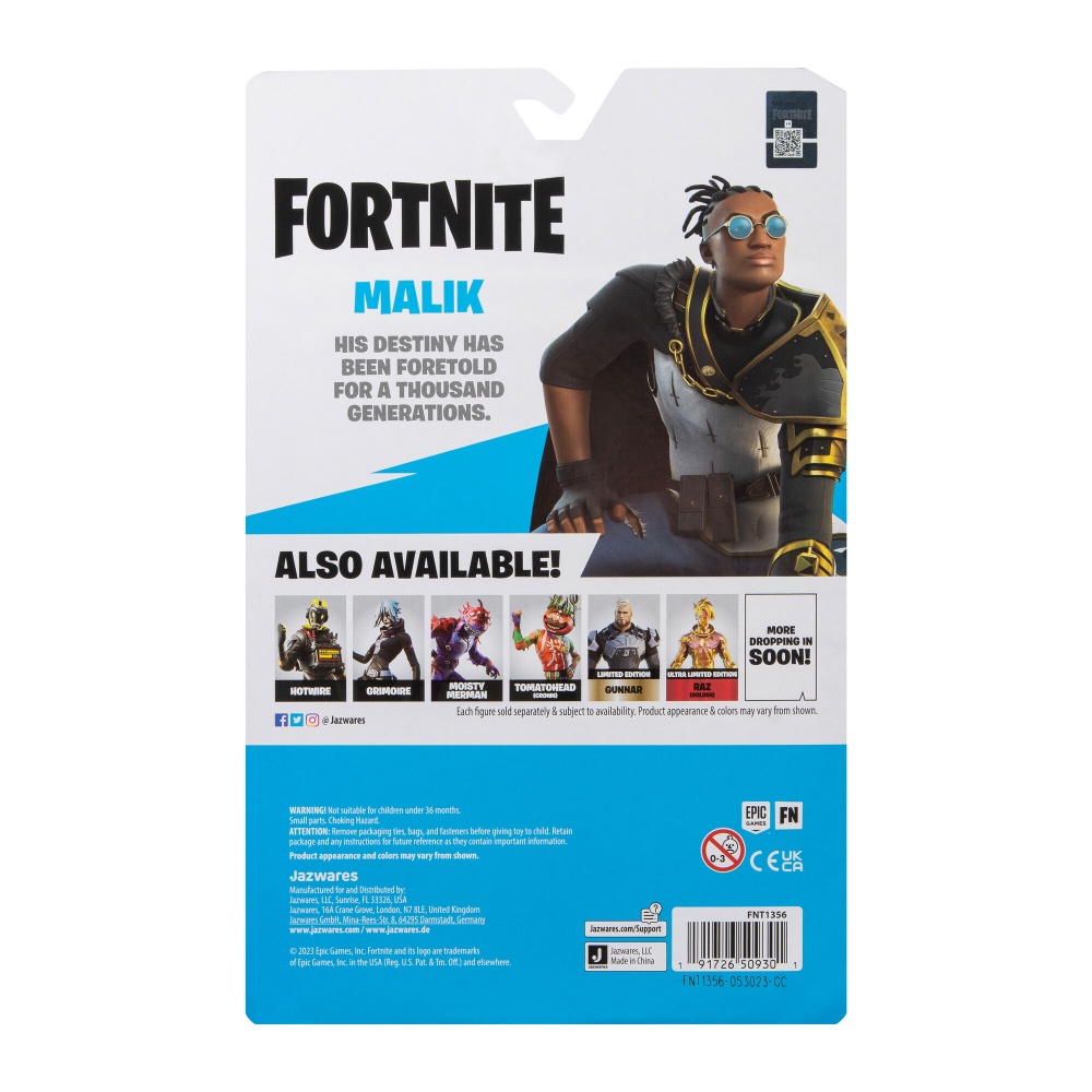 Фигурка коллекционная Fortnite Solo Mode Malik 10 см FNT1356