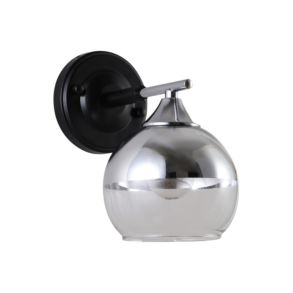 Бра Miorro Imperia 180х130х200мм 40 Вт E27 хром/черный 51-311-171