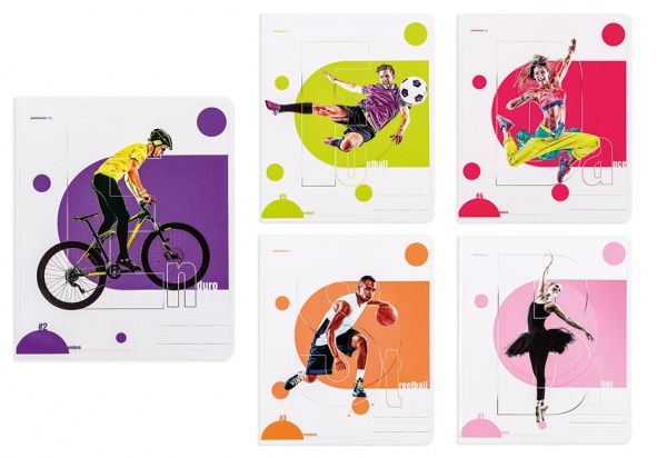 Комплект зошитів Активне життя 36 аркушів у лінію 15 шт. Поділля