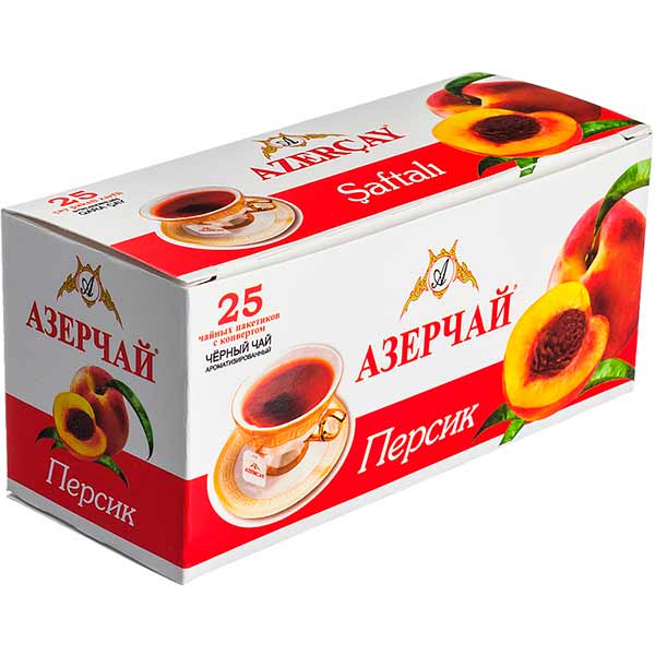Чай черный Azercay с ароматом персика 45 г (4760062102536)