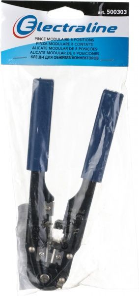Кліщі для обжиму обширного спектру роз'ємів Electraline 500303