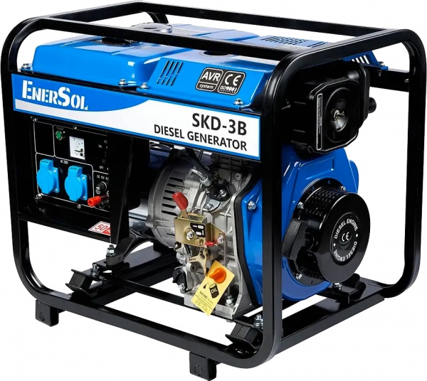 Електрогенераторна установка EnerSol 2,8 кВт / 3 кВт 230 В SKD-3B дизель
