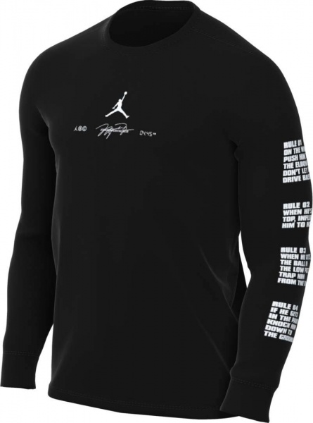 Футболка Nike M J DF SPRT GFX LS CREW DV8446-010 р.2XL чорний