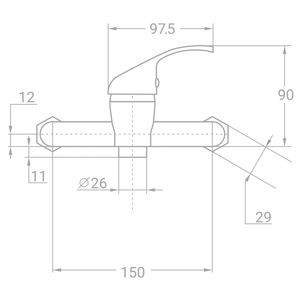 Змішувач для душу TAU TN 35 (9846300)