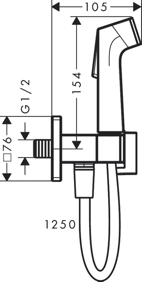 Набор для гигиенического душа Hansgrohe E 29231000