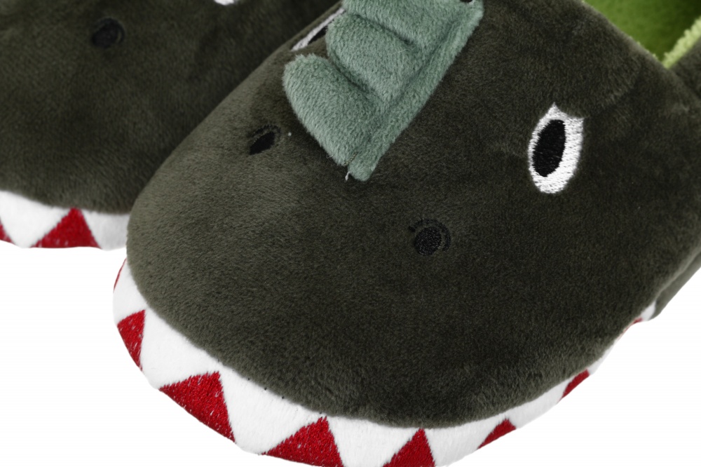 Тапочки для мальчиков HW с аркой Крокодил р.26-27 зеленый NULL