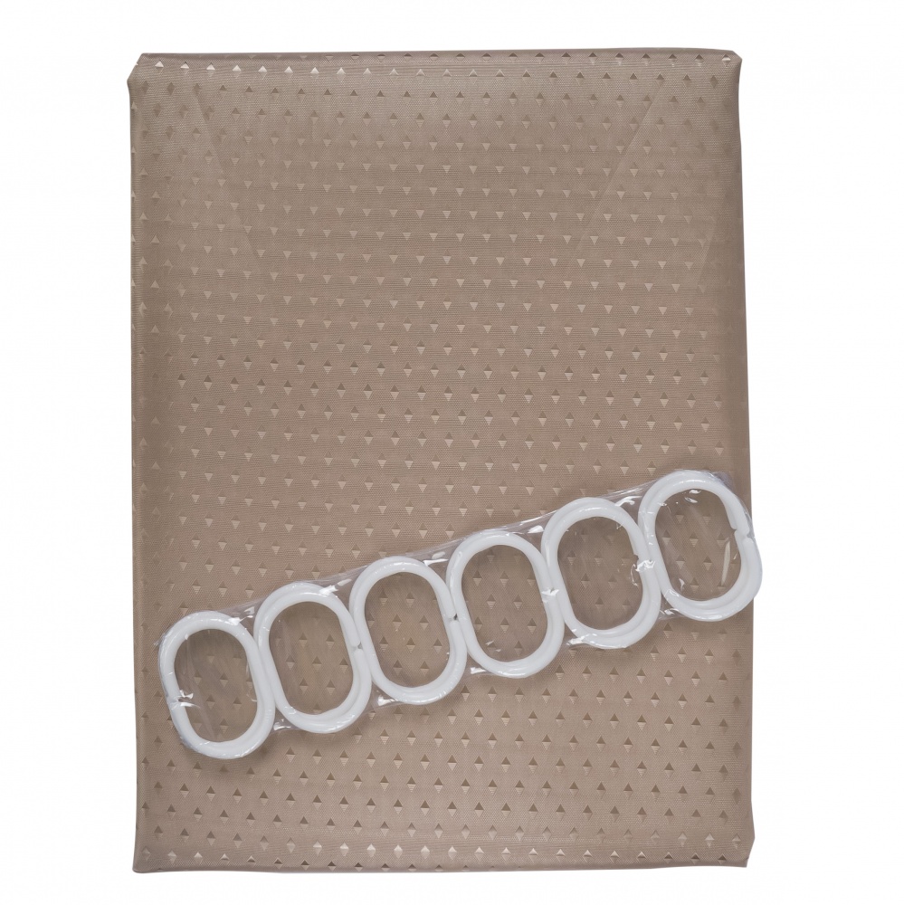 Штора для душа Eco Fabric Пика 180х180 см мокко