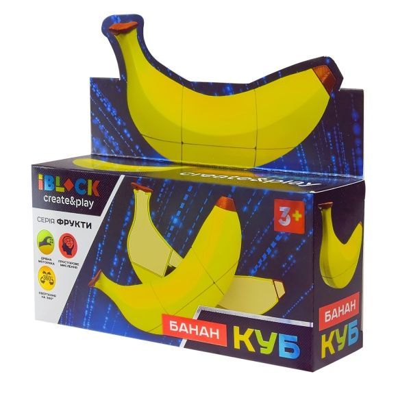 Кубик Iblock Магічний логіка Банан PL-920-50