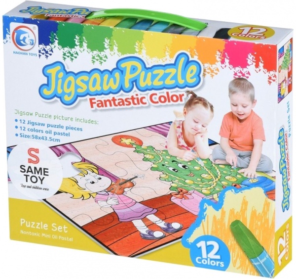 Розмальовка-пазл Same Toy Новорічна ялинка 2170Ut