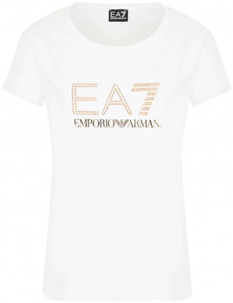 Футболка EA7 T-SHIRT LOGO SERIES 3LTT23-TJDQZ-1100 р.M білий