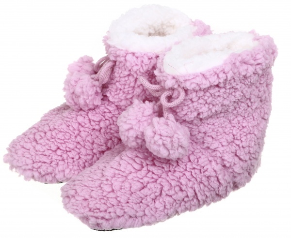 Капці дитячі Maxwin KIDS Шіппі з помпонами р.32 рожевий 