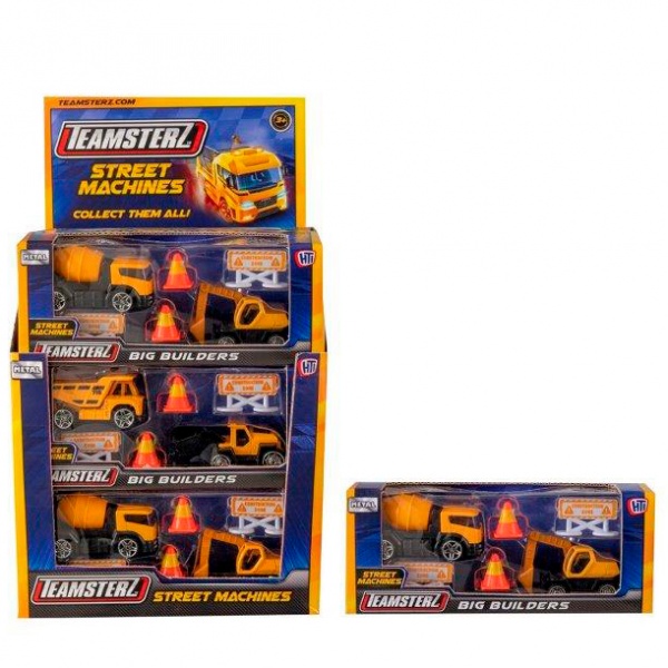 Набір машинок Teamsterz Великі будівельники 