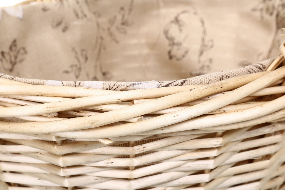 Корзинка плетеная с текстилем 32х26х14/32 см RL24-39T-3