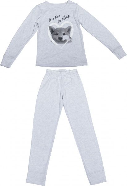Піжама для дівчаток Фламінго р.134 сірий 247-212 