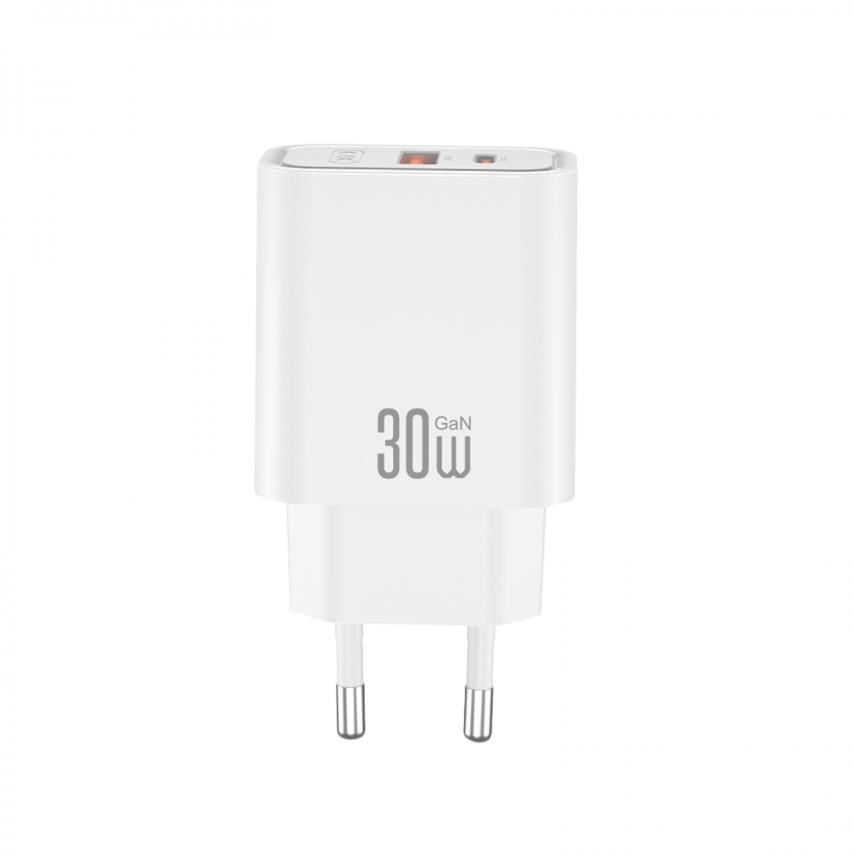 Мережевий зарядний пристрій Xo CE42 USB-A 22.5W, USB-C 30W White (CE42.white) — фото 1