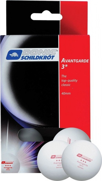 Мячи для настольного тенниса Donic 3-Star Avantgarde 40 мм 608530 6 шт. белый 