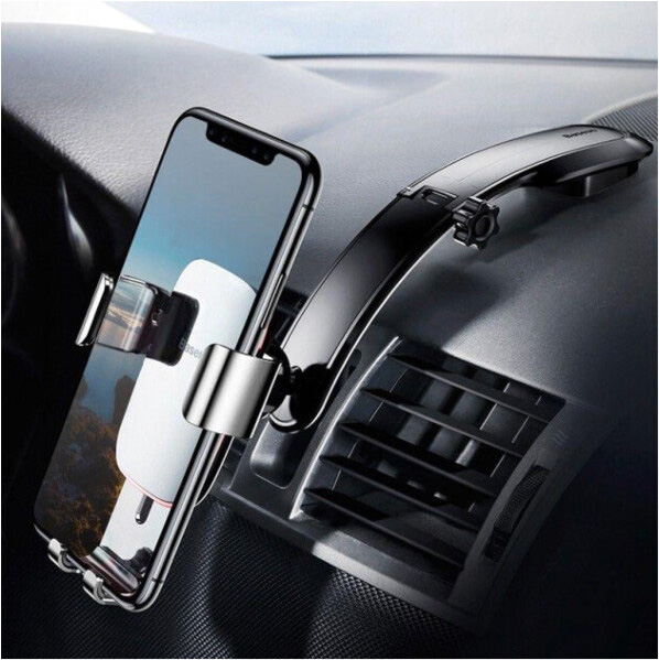 Держатель для телефона Metal Age Gravity Car Mount Black BASEUS SUYL-F01 черный