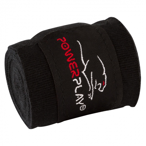 Боксерские бинты PowerPlay 3 м черный PP_3046_3m_Black