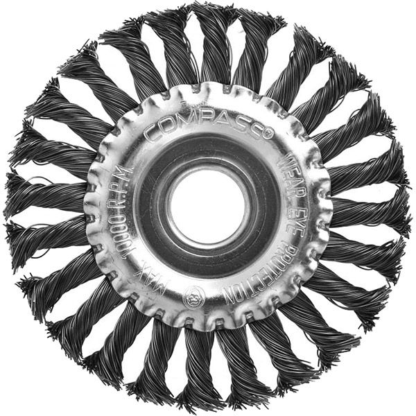 Щетка дисковая из плетенной проволоки 125мм Compass