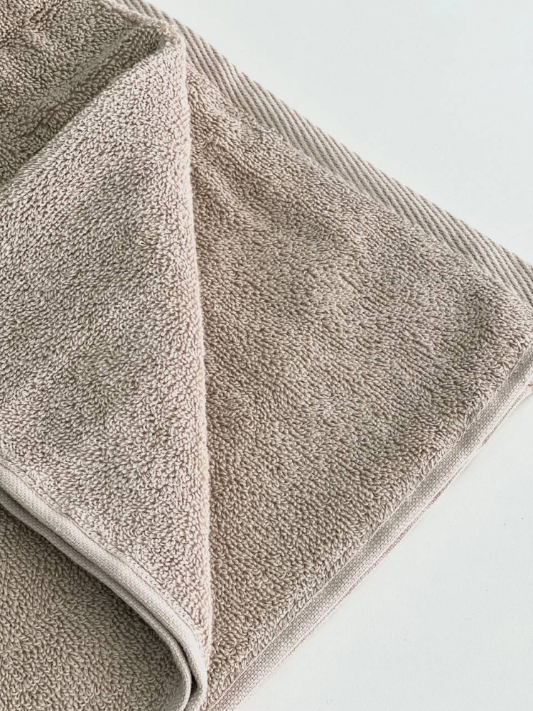 Полотенце махровое 500 г/м2 50x90 см бежевый IDEAL TEXTILE